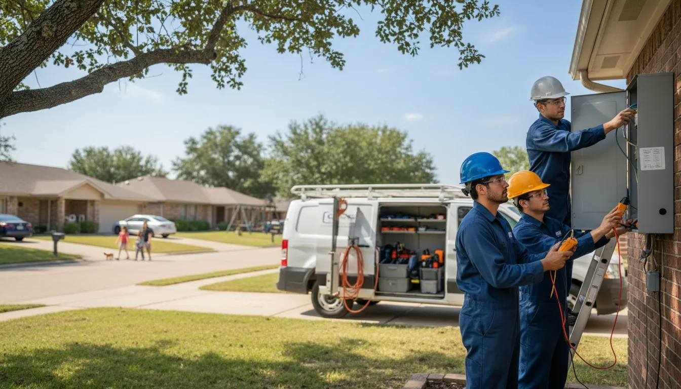 Certified electrician providing emergency electrical services in Chapin, IA